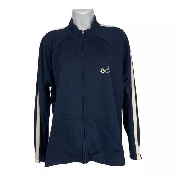 Women's Izod Movement Zip Up Jacket Navy Blue Size XL - Picture 1 of 9